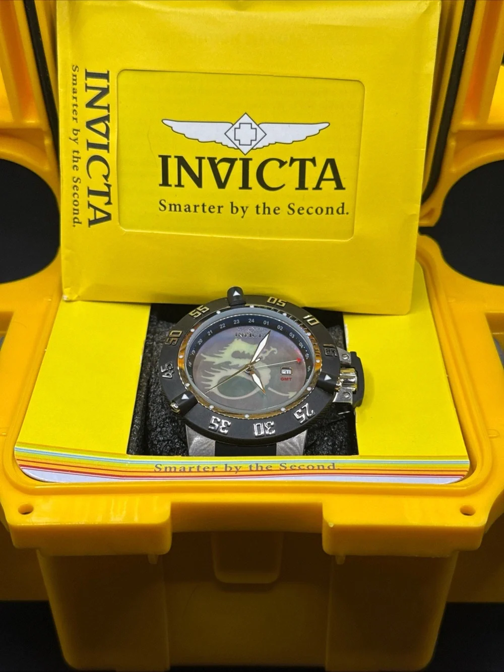 New Invicta Men's 0876 Subaqua Noma III MOP Dial GMT SWISS MADE New Battery